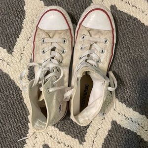White Used Converse High Tops